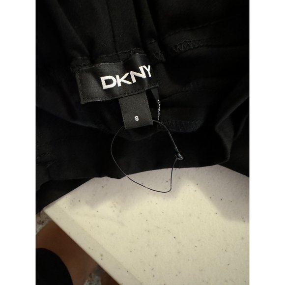 DKNY NWOT Sz 8 Black Pull On High Waist Side Pocket Trouser - Picture 8 of 10